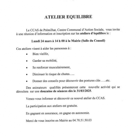 ATELIERS D EQUILIBRE PREMILHAT