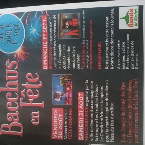 BACCHUS EN FETE DOMERAT