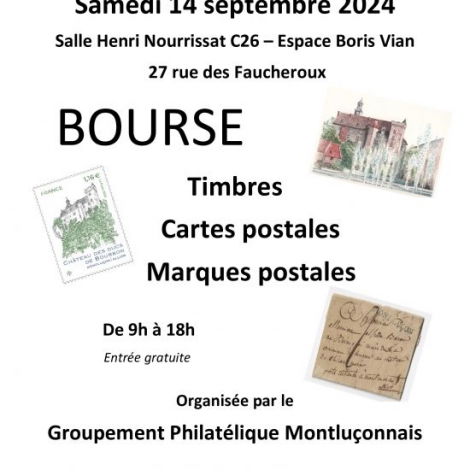 BOURSE PHILATELIQUE MONTLUCON