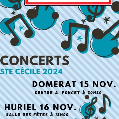 CONCERT STE CECILE DOMERAT ET HURIEL