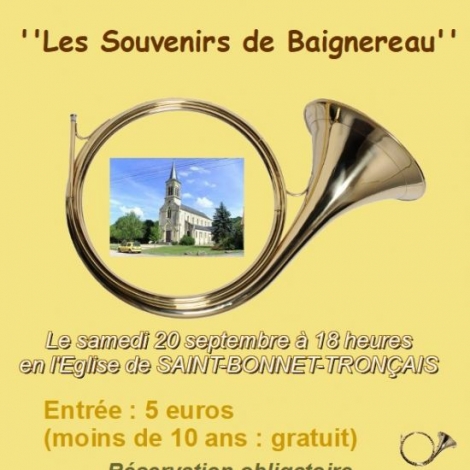 CONCERT TROMPES DE CHASSE ST BONNET TRONCAIS