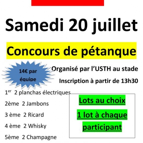 CONCOURS PETANQUE HURIEL