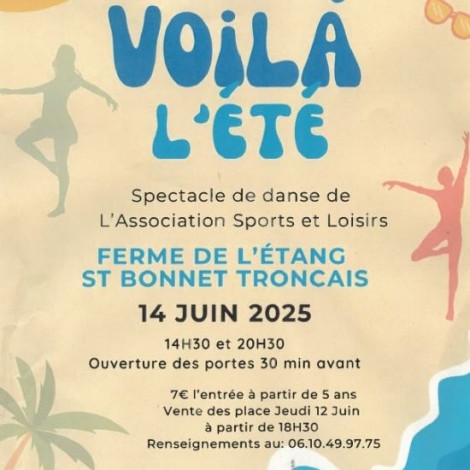 GALA DE DANSE ST BONNET TRONCAIS