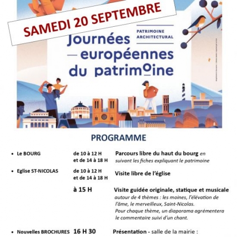 JOURNEE DU PATRIMOINE LA CHAPELAUDE