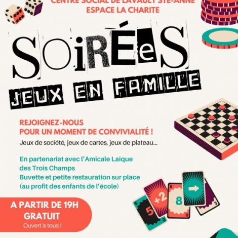 SOIREE JEUX LAVAULT STE ANNE
