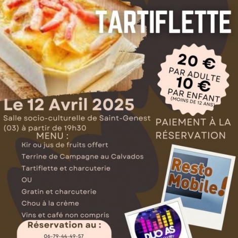 SOIREE TARTIFLETTE ST GENEST