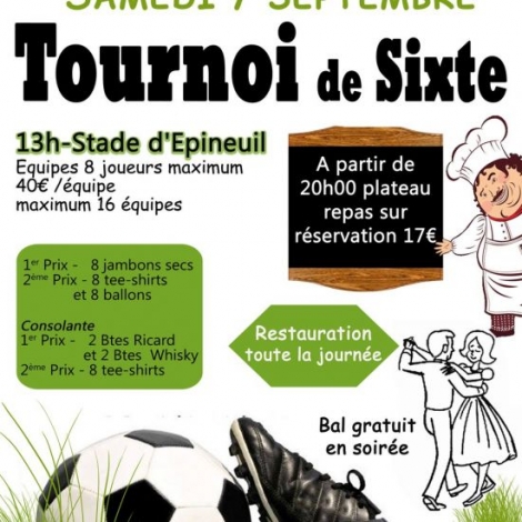 TOURNOI DE SIXTE EPINEUIL LE FLEURIEL