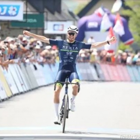 Titouan Margueritat du Team Atria Montluon sacr champion de France amateur de cyclisme sur route ce vendredi 21 juin 2024