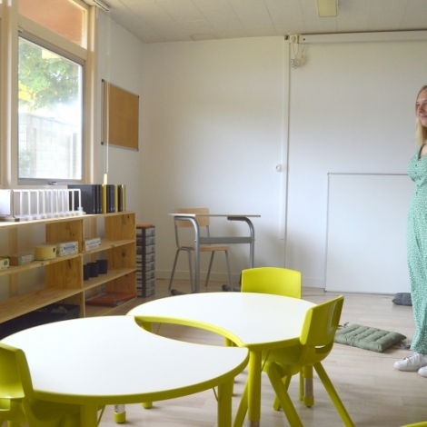 1re rentre scolaire pour la nouvelle cole alternative bilingue Pia entre Montluon et Prmilhat