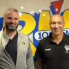 Amor Hadjab et Stphane Bastos de l'EDSM Handball avant le dbut de saison 2023-2024