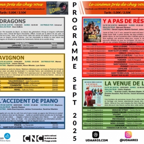 Avignon et Ya pas de rseau sont les premiers films au programme de l'UDAAR 03 ce mois-ci pour le cin dans nos campagnes