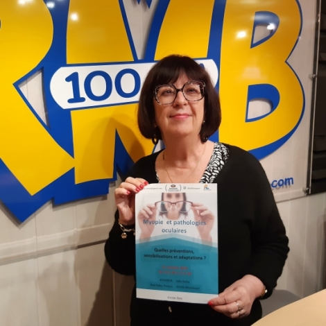 Catherine Mainsat de l'AMAM Association de lutte contre la Maculopathie Myopique prsente l'vnement de prvention sur les problmes de vue samedi  Athanor