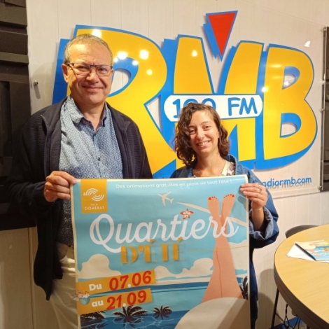 Chlo Terrochaire et Christian Boy pour les Quartiers d'Et  Domrat