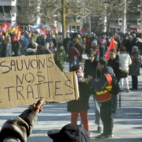 Des retraits du bassin montluonnais mobiliss  Clermont ce jeudi dans le cadre d'une journe nationale d'action