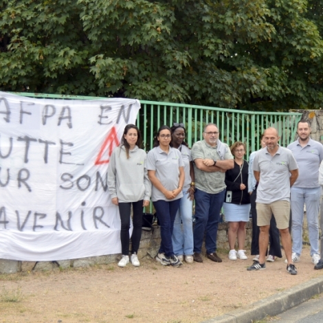 Des salaris de l'AFPA Montluon taient en grve ce jeudi 26 juin pour dnoncer le dsengagement de l'Etat