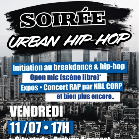 Domrat organise ce vendredi 11 juillet sa 1re soire Urban Hip Hop