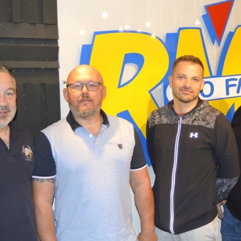 Dominique Champ, Anthony Buvat, Anthony Crochet et Cristophe Duval du Rugby Club de Vaux