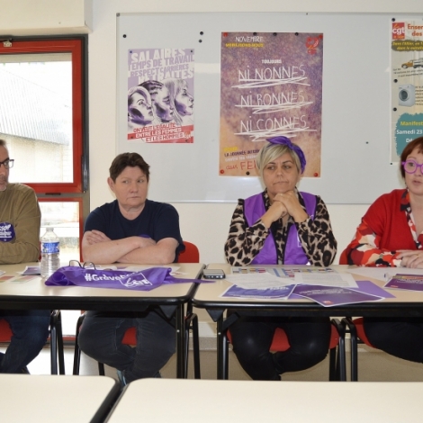 Il reste encore beaucoup  faire face aux violences sexistes et sexuelles, en particulier dans le monde du travail, comme le dplore la CGT de l'Allier