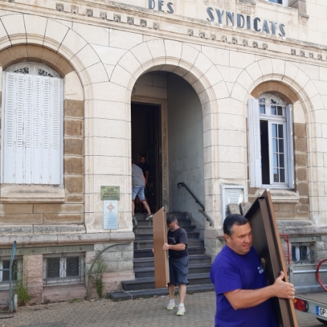 La CGT quitte ce jeudi ses historiques locaux de l'Edifice communal