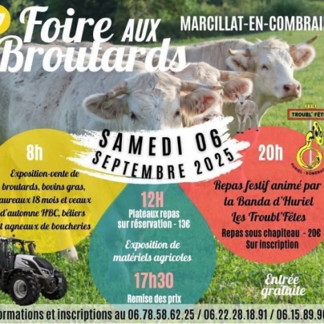 La foire aux broutards et plein d'animations sont prvues c week-end  Marcillat-en-Combraille