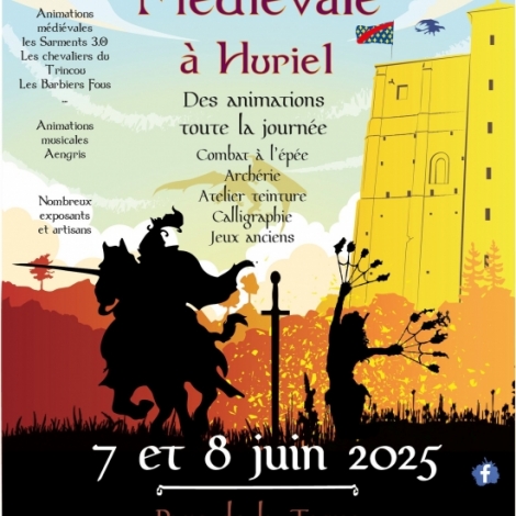 La grande Fte Mdivale d'Huriel a lieu les 7 et 8 juin autour du Donjon de la Toque