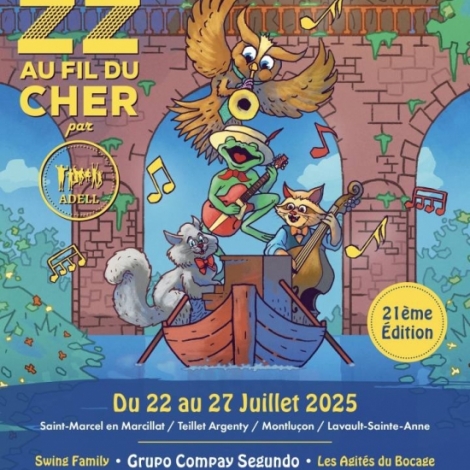Le Festival Jazz au Fil du Cher a lieu ds ce mardi 22 juillet et jusqu' dimanche sur Montluon Communaut