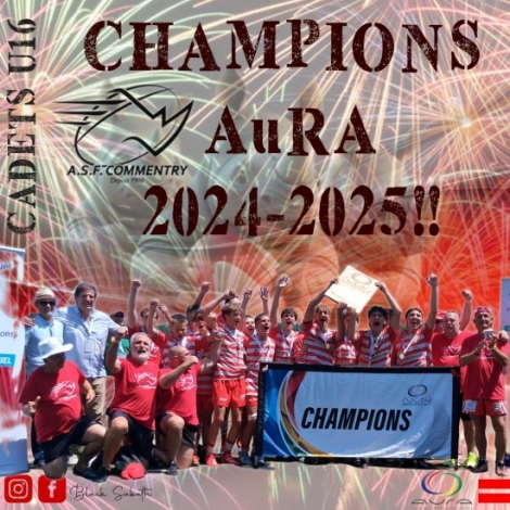 Les cadets de l'ASF Commentry rugby ont remport le bouclier de champions AURA R3 ce dimanche 22 juin
