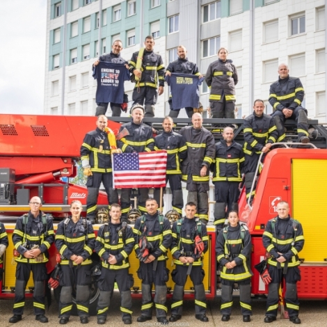 Les pompiers montluonnais ont rendu hommage  leurs 343 collgues amricains dcds le 11 septembre 2001
