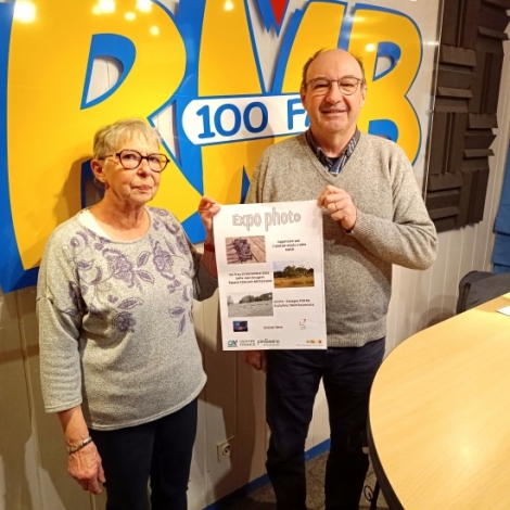 Lucette Dafit et Pascal Norre de l'AMIB nous parlent d'une expo photo organise la semaine prochaine  Dsertines