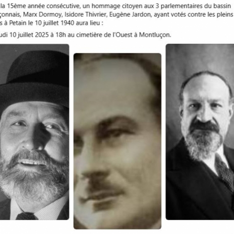 On rend hommage ce jeudi 10 juillet aux parlementaires qui avaient refus de voter les pleins pouvoirs  Ptain en 1940