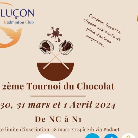 Plus de 300 joueurs attendus pour le tournoi du chocolat du Montluon Badminton Club ce week-end