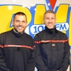 Présentation des activités prévues par les pompiers montluçonnais pour le Téléthon ce samedi à Auchan avec Yannick Coite et Patrick Héraut