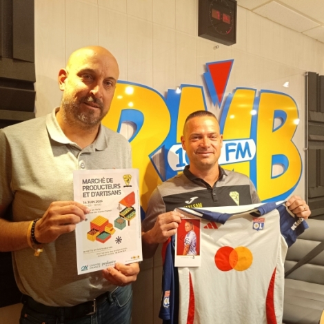 Sbastien Laurain et Marc Buisson de l'US Vallon foot nous parlent du club et du march de producteurs organis ce samedi 14 juin